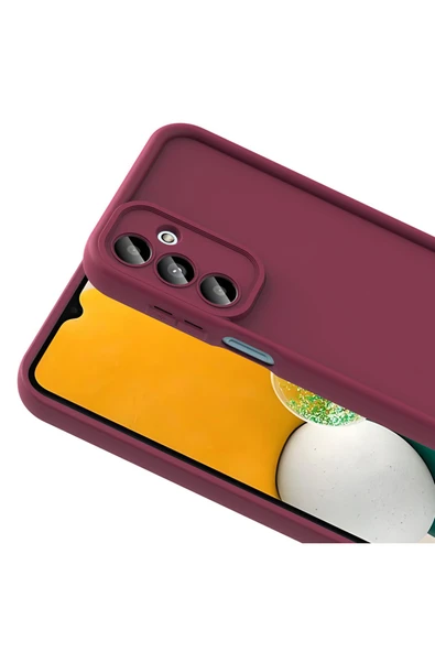 RiseOfGLC Galaxy A26 Kılıf Kamera Korumalı TBC Ananas Kapak - Mürdüm - Resim 4