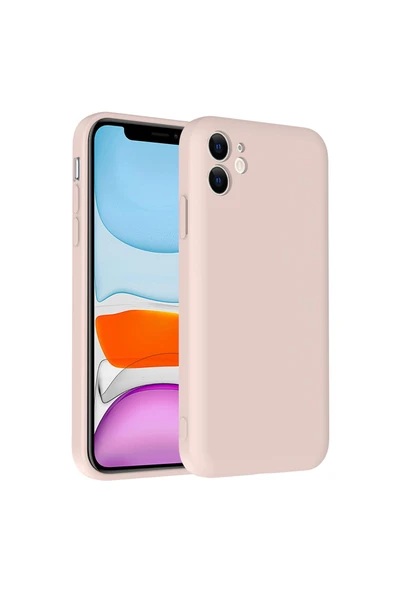 KILIFTECH iPhone 11 Kılıf Kamera Korumalı Kartlık Hazneli KTH Vitra Kapak - Pembe ürün görseli