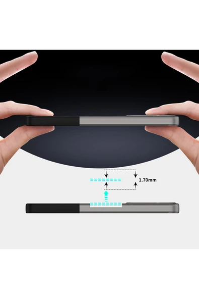 KILIFTECH Galaxy A55 Kılıf Mıknatıslı KTH Duble Kapak - Siyah - Resim 3