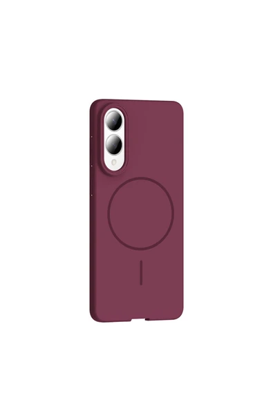 KILIFTECH Galaxy S25 Edge Kılıf M-safe Şarj Özellikli KTH Ruby Sert Kapak - Lacivert - Resim 5