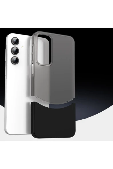 zore Galaxy A15 Kılıf Mıknatıslı TDOM Duble Kapak - Lacivert - 6