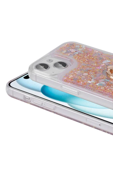 KILIFTECH iPhone 15 Plus Uyumlu Zore Milce Kılıf-Gümüş - Resim 4