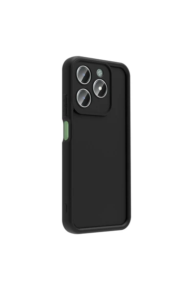 FZD GLOBAL Realme C61 Kılıf Kamera Korumalı FZD Ananas Kapak - Pembe - Resim 7