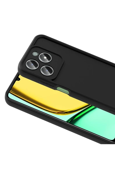 FZD GLOBAL Realme C61 Kılıf Kamera Korumalı FZD Ananas Kapak - Pembe - Resim 8