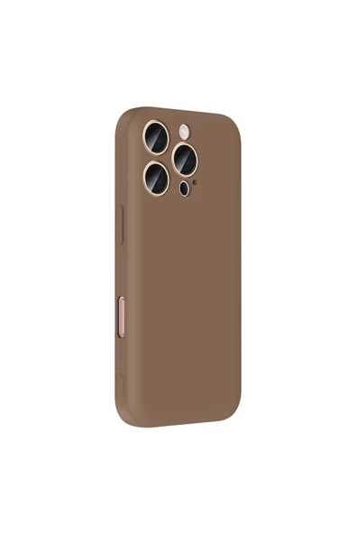 KILIFTECH iPhone 16 Pro Kılıf Kamera Korumalı Kartlık Hazneli KTH Vitra Kapak - Mürdüm - Resim 6