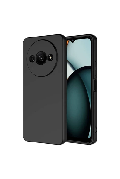 ARMX Xiaomi Redmi A3 4G 2024 Kılıf Zore Mara Lansman Kapak-Siyah