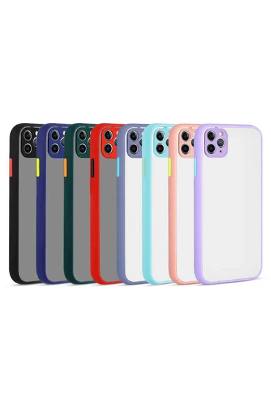 YuccaTech iPhone 11 Pro Max Uyumlu Zore Hux Kılıf-Turkuaz - Resim 4