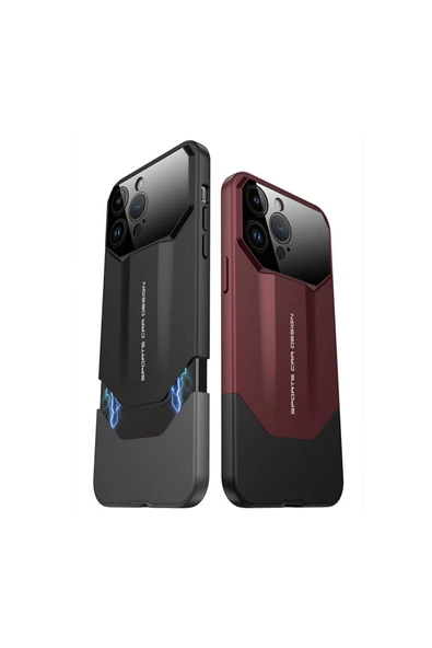 zore Apple iPhone 14 Pro Max Kılıf Çift Parçalı Zore Ays Pro İkili Kapak-Siyah-Gri - 3