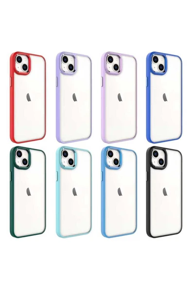 casemax iPhone 14 Uyumlu Krom Kılıf-Lavendery Gray - Resim 6