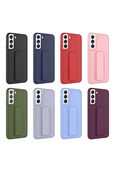 lumena Galaxy S22 Plus Uyumlu Zore Qstand Kılıf-Siyah - 2