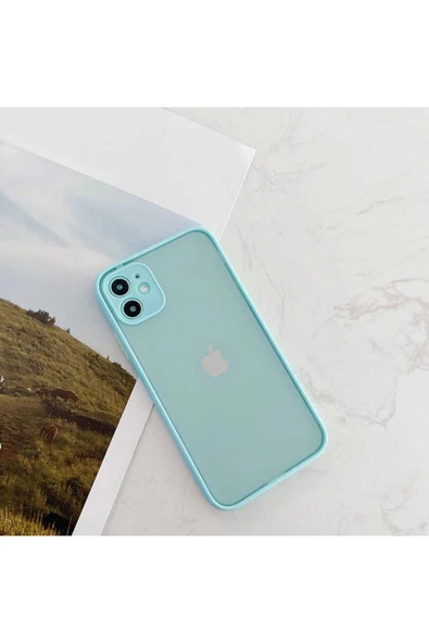 YuccaTech iPhone 11 Pro Max Uyumlu Zore Hux Kılıf-Turkuaz - Resim 3