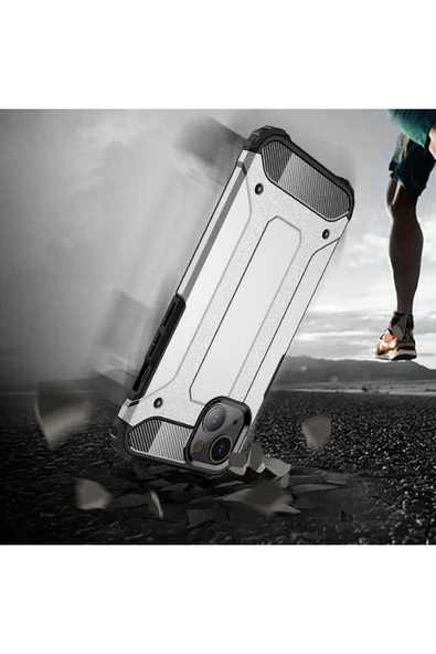 MAB iPhone 13 Mini Uyumlu Zore Crash Silikon Kılıf-Mavi - Resim 3