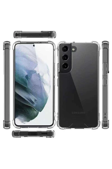 zore Galaxy S22 Uyumlu Zore Nitro Anti Shock Silikon-Renksiz - Resim 6