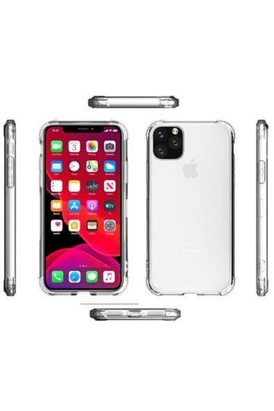 Hedefim Teknoloji iPhone 12 Uyumlu Zore Nitro Anti Shock Silikon-Renksiz