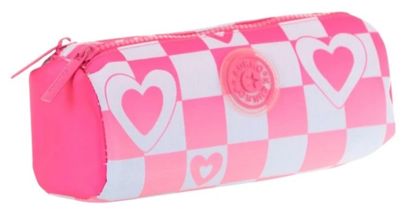 Kaukko İki Bölmeli Kız Çocuk Okul Kalem Çantası - Pembe Mavi - K2699 ürün görseli