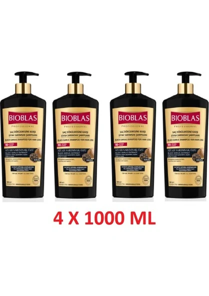 Bioblas Siyah Sarımsak Şampuanı 1000 ml 4'lü Set (4lü)