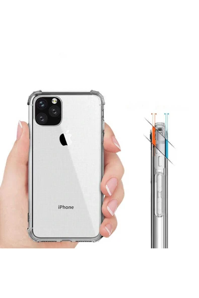 Hedefim Teknoloji iPhone 12 Uyumlu Zore Nitro Anti Shock Silikon-Renksiz - 3