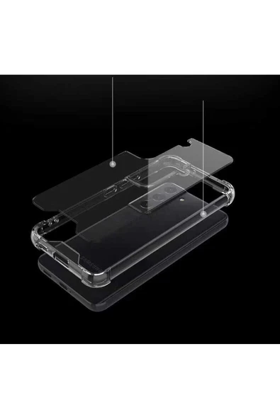 zore Galaxy S22 Uyumlu Zore Nitro Anti Shock Silikon-Renksiz - Resim 5