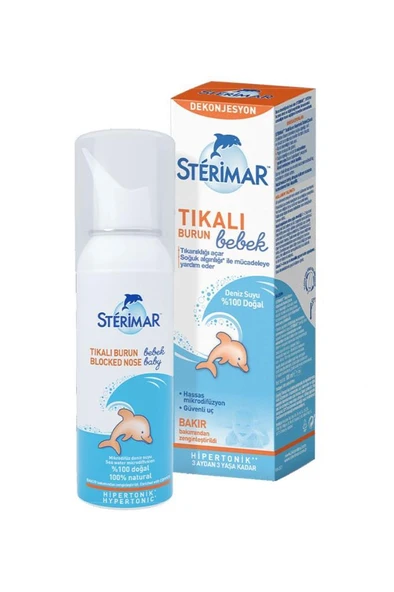 Sterimar Hipertonik Baby Deniz Suyu Burun Spreyi 100 ml