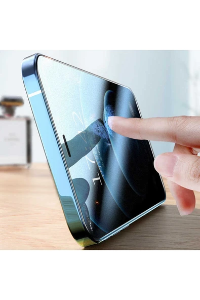 zore Uyumlu Iphone 12 Pro Max Fit Hard Mat Privacy Cam Ekran Koruyucu - 8