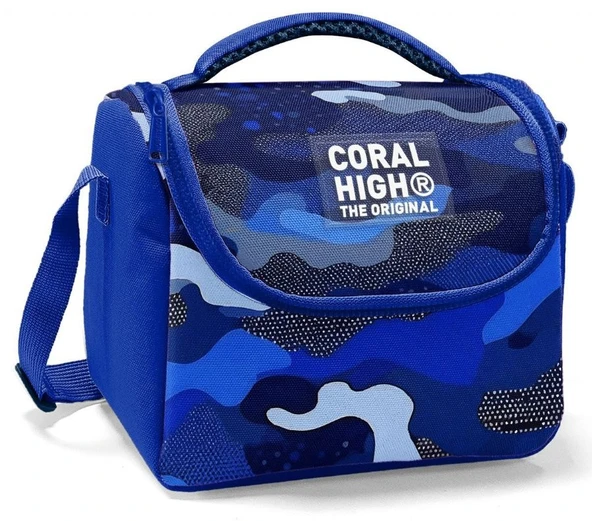Coral High Erkek Çocuk Termoslu Beslenme Çantası - Mavi Lacivert Kamuflaj, Erkek Çocuk - Resim 6