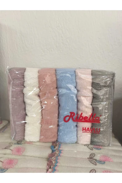 Ribella 6 Adet Çantalı Bambu El Havlusu 50x90 Premium Orijinal Bambu (üreticiden) - 5