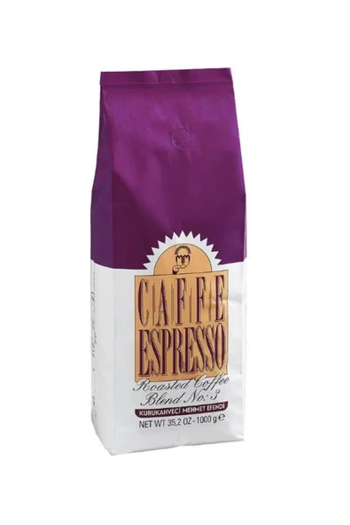 Mehmet Efendi Kurukahveci Caffe Espresso Blend No:3 1 kg 6 Adet - Kavrulmuş Çekirdek
