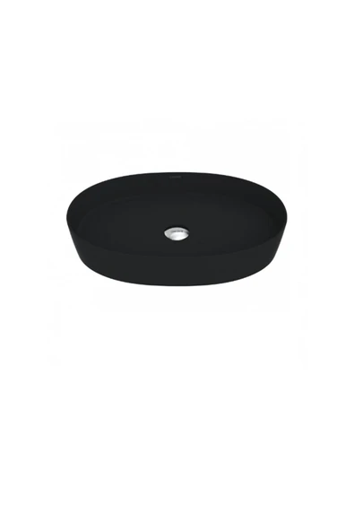 LP160 Loop Oval Çanak Lavabo 40x60 cm Mat Siyah - 2