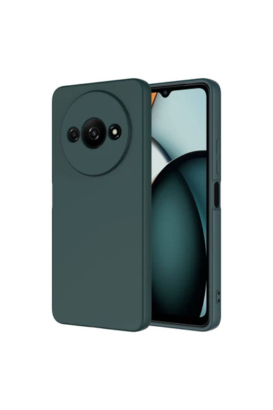 Goktugaksesuar Xiaomi Redmi A3 4G 2024 Kılıf Zore Mara Lansman Kapak-Koyu Yeşil