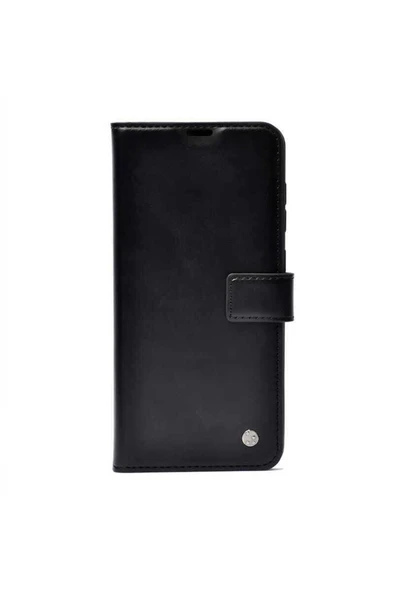 KILIFTECH Xiaomi Redmi Note 14 Pro Plus Uyumlu Kılıf Zore Kar Deluxe Kapaklı Uyumlu Kılıf-Siyah - 1