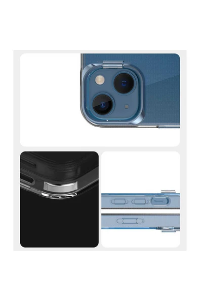 zore iPhone 13 Uyumlu Zore Skuba Kılıf-Gümüş - Resim 3