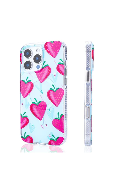 zore iPhone 16 Pro Uyumlu Kılıf Magsafe Şarj Özellikli Zore Stilo Kapak-Kırmızı - Resim 3