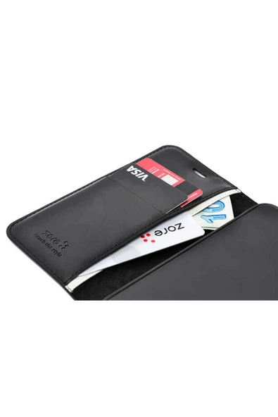 KILIFTECH Vivo V40 Lite Uyumlu Kılıf Zore Kar Deluxe Kapaklı Uyumlu Kılıf-Kırmızı - Resim 2