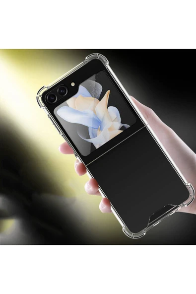 KILIFTECH Galaxy Z Flip 5 Uyumlu Zore Nitro Anti Shock Silikon-Renksiz - Resim 5