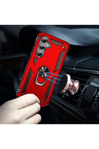 KILIFTECH Galaxy S23 FE Uyumlu Zore Vega Kılıf-Siyah - Resim 6