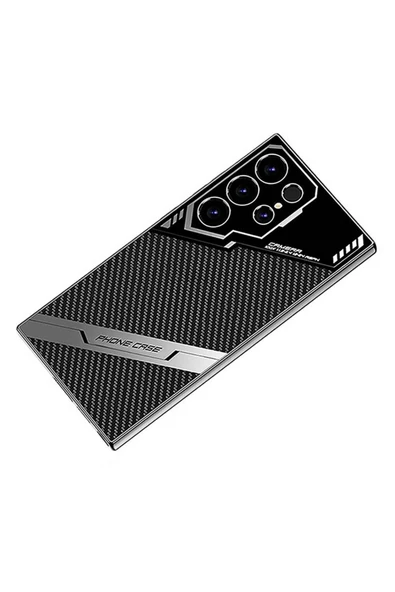 KILIFTECH Galaxy S23 Ultra Kılıf Kamera Korumalı Karbon Tasarım Zore Yeni Seri Procase Kapak-Siyah Karbon - 3