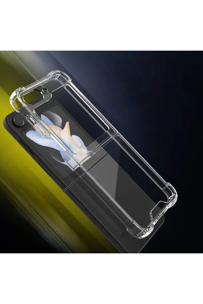KILIFTECH Galaxy Z Flip 5 Uyumlu Zore Nitro Anti Shock Silikon-Renksiz - Resim 3