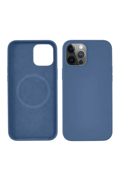 szr store iPhone 12 Pro Uyumlu CSK Zore Silksafe Wireless Kılıf-Pembe Açık - Resim 5