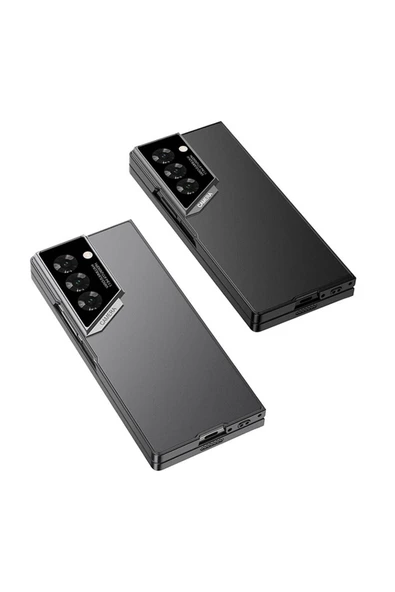 KILIFTECH Galaxy Z Fold 6 Kılıf Ultra İnce Kamera Korumalı Sert Rubber Zore 3. Seri Procase Kapak-Titanyum-Gri - 3