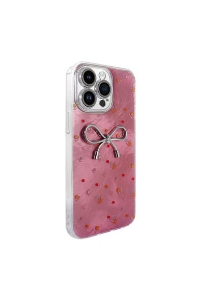 zore iPhone 14 Pro Max Kılıf Kamera Korumalı Figürlü Zore Ponti Silikon Kapak - Lila - Resim 5