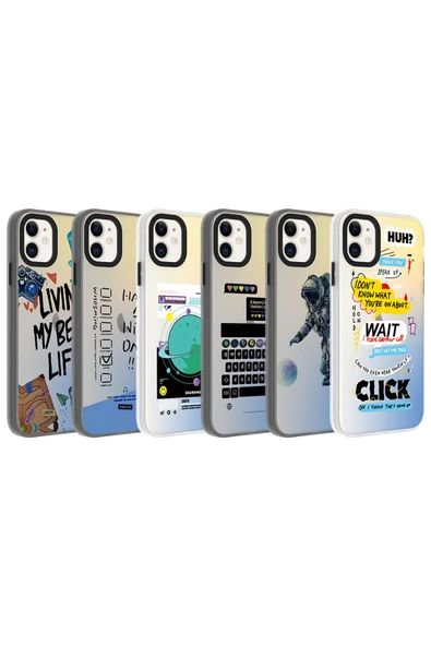 zore iPhone 11 Uyumlu Desenli BTZ Dragon Sert Kapak-Seyahat - Resim 2