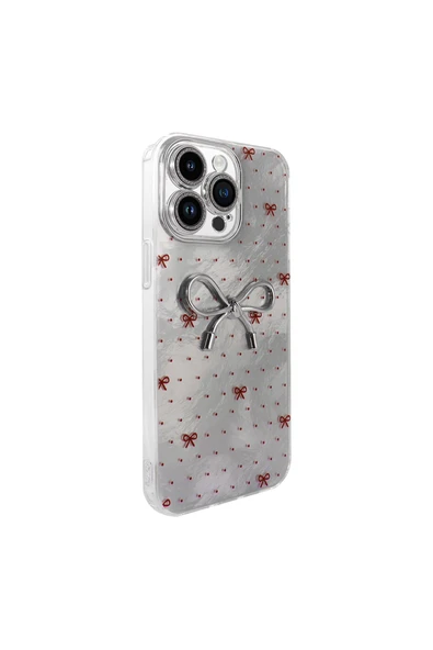 zore iPhone 14 Pro Max Kılıf Kamera Korumalı Figürlü Zore Ponti Silikon Kapak - Lila - Resim 3