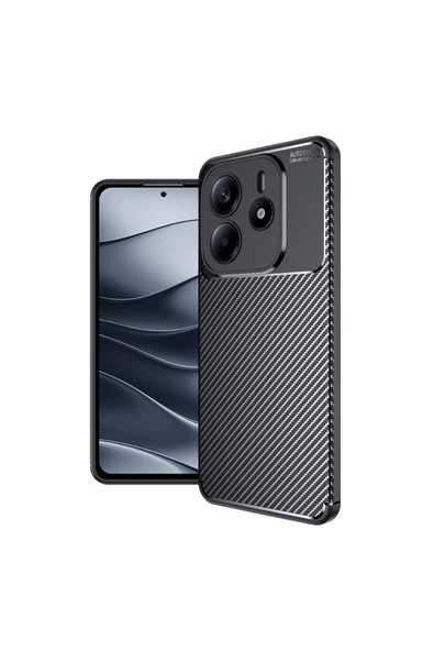 KILIFTECH Xiaomi Redmi Note 14 Kılıf Zore Negro Silikon Kapak - Siyah - 2