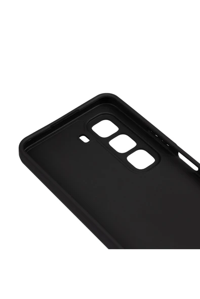 KILIFTECH İnfinix Hot 50 4G Kılıf Zore Biye Silikon - Siyah - 4