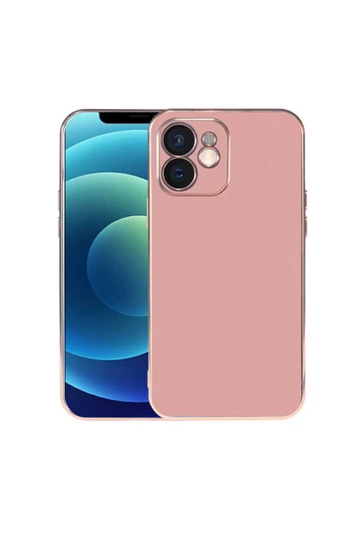 zore iPhone 12 Uyumlu Zore Viyana Kılıf-Rose Gold ürün görseli