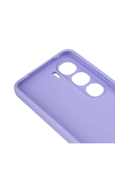 Atlas Vivo V40 Lite Uyumlu Kılıf Zore Biye Silikon-Lila - 5