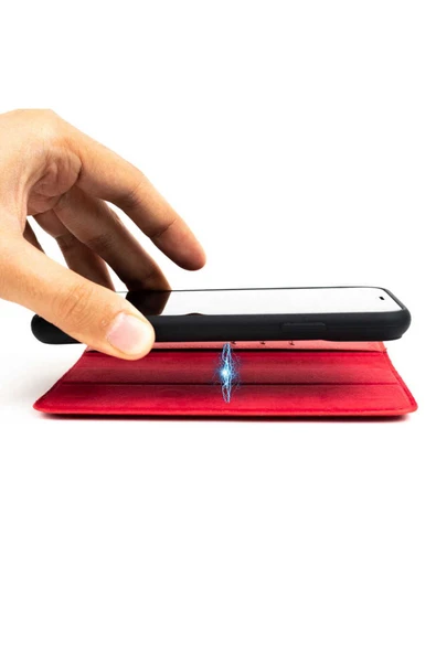 RiseOfGLC iPhone 13 Pro Uyumlu Zore Multi Cüzdan Kılıf-Lacivert - Resim 6