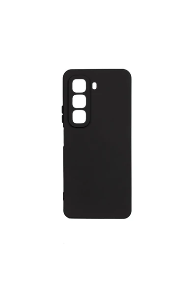 KILIFTECH İnfinix Hot 50 4G Kılıf Zore Biye Silikon - Siyah - 1