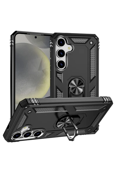 KILIFTECH Galaxy S25 Kılıf Zore Vega Kapak - Kırmızı - Resim 2