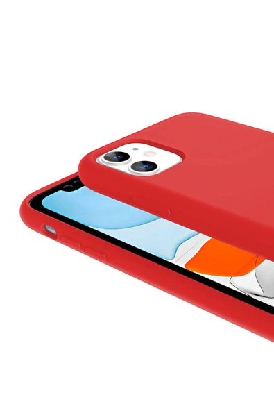 KILIFTECH iPhone 11 Kılıf Magsafe Şarj Özellikli Sıvı Teknolojili Silinebilir Sert Zore Kivi Kapak-Lacivert - Resim 4